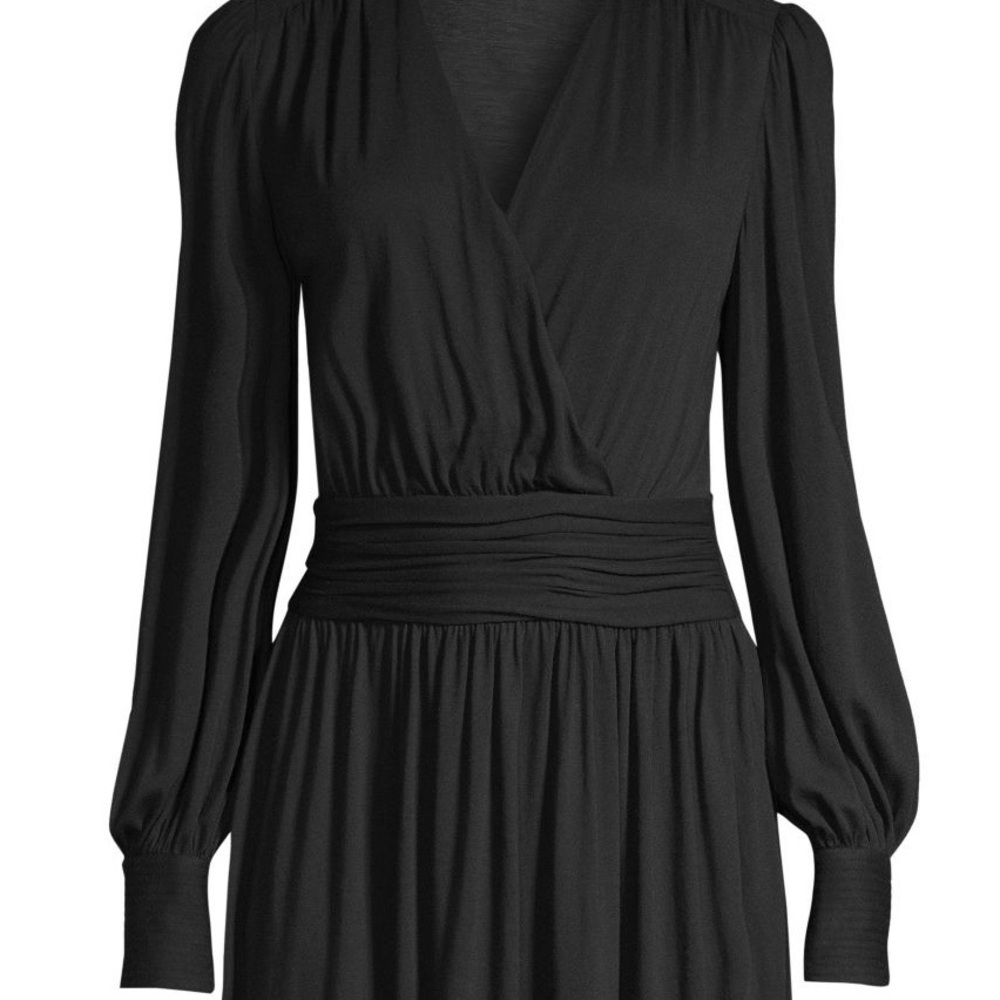 Joie ADORABLE SZ S Pleated Faux Wrap Dress - Picture 7 of 8